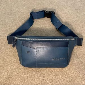 Piquadro Blue Leather Bum Bag